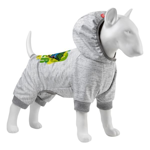 Комбінезон для собак WAUDOG Clothes малюнок "Джокер", софтшелл, M47, B 64-70 см, С 44-50 см