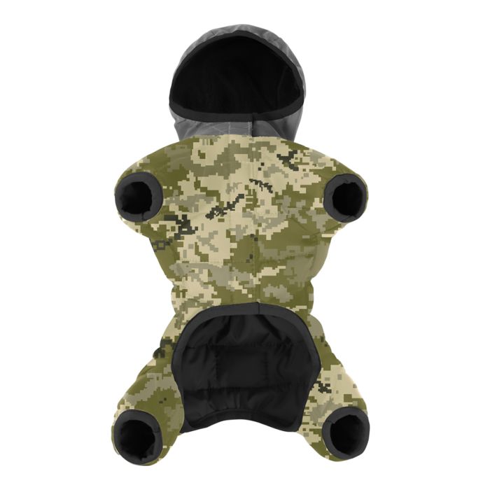 Комбінезон для собак WAUDOG Clothes, малюнок "Мілітарі", S30, В 57-59 см, С 40-43 см