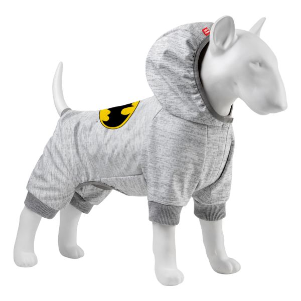 Комбінезон для собак WAUDOG Clothes малюнок "Бетмен лого", софтшелл, M35, B 54-60 см, С 34-40 см